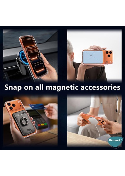 Apple iPhone 17 Pro Kılıf Magsafe Clear Soft Şeffaf