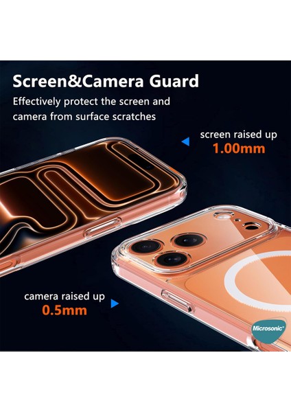 Apple iPhone 17 Pro Kılıf Magsafe Clear Soft Şeffaf