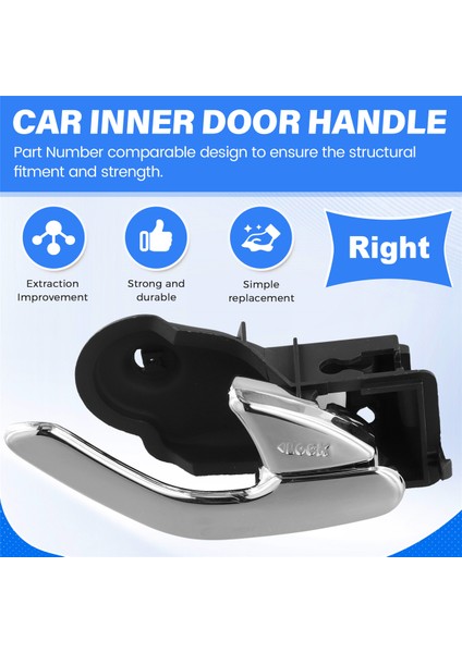 Ford Kaçış Kuga Ba Za Zb Zc Escape 2003-2012 Için Araba Iç Kapı Kolu Kaplama Kapısı Iç Trim Paneli (Yurt Dışından) fırsatları