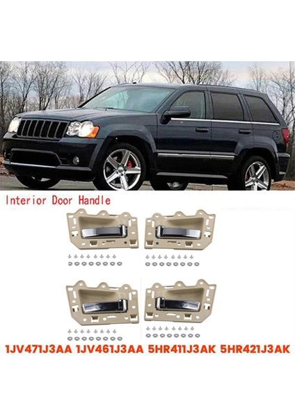 4pcs Araba Iç Kapı Kolu Jeep Grand Cherokee Için Iç Sap (Yurt Dışından) modelleri