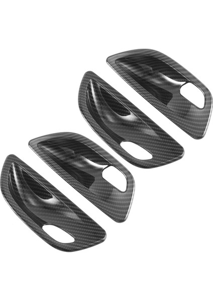 4pcs Karbon Fiber Iç Kapı Kolu Kase Kapağı For-Bmw 5 Serisi F10 2011-2016 (Yurt Dışından)