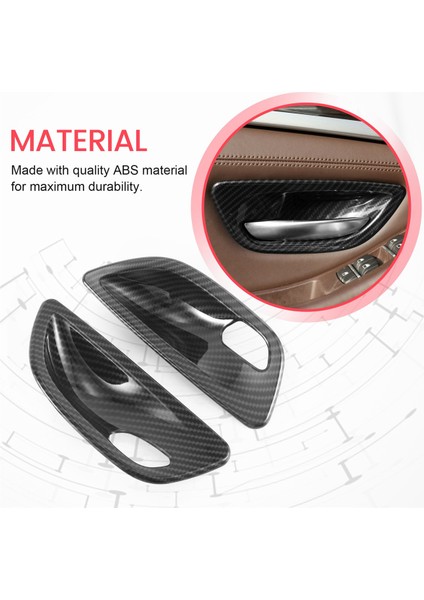 4pcs Karbon Fiber Iç Kapı Kolu Kase Kapağı For-Bmw 5 Serisi F10 2011-2016 (Yurt Dışından) indirimleri