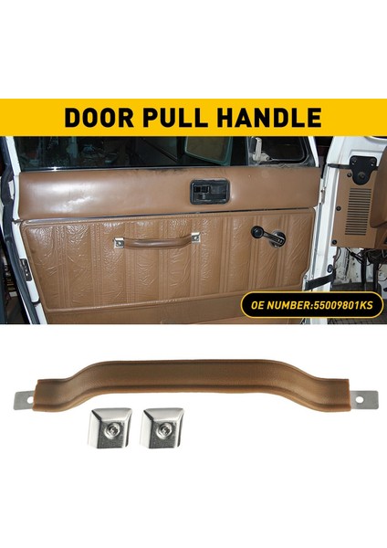 Araba Iç Kapı Kolu Jeep Için Çekme Kayışı Trim Cj5 Cj7 Cj8 Wrangler Yj 55009801KS Araç Iç Aksesuarları Kahverengi (Yurt Dışından) indirimleri