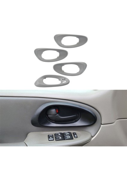 4pcs Ön Arka Iç Kapı Kolu Chevrolet Trailblazer Için Çerçeve Gri 2002-2009 15214503 15214502 15214506 15214507 (Yurt Dışından) indirimleri