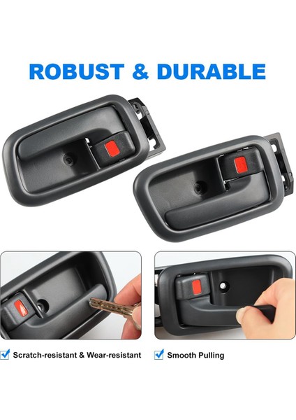 Toyota Tundra 2000-2006 Sequoia 2001-2007, 69206-0C010 69278-0C10 69205-0C010 69277-0C10 Gri (Yurt Dışından) indirimleri