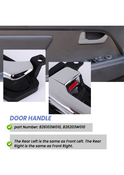 2pcs Araba Kia Sportage Için Kapı Kolu Sol/sağda (Yurt Dışından) indirimleri