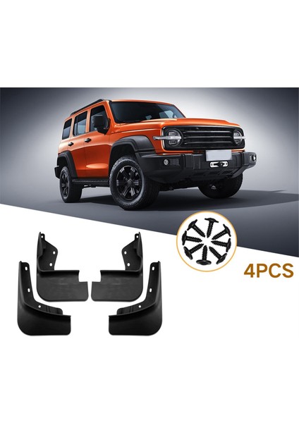 Araba Çamur Fleps Splash Guard Mudguards Çamurlar Gwm Için Ön Arka Çamurluk Aksesuarları Büyük Duvar Tankı 300 2021-2023 (Yurt Dışından) fiyatları