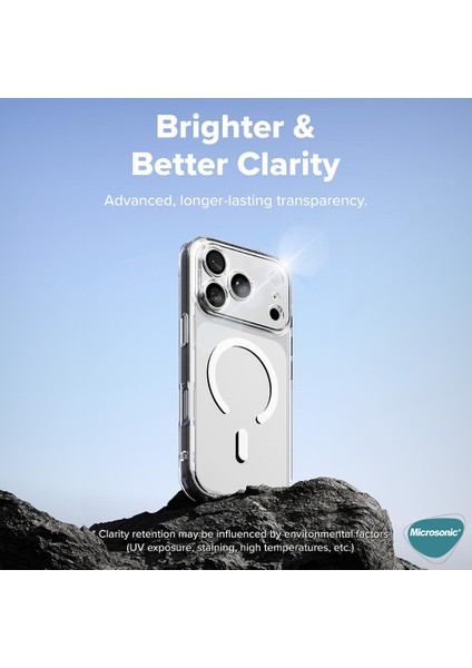 Apple iPhone 17 Pro Kılıf Magsafe Clear Soft Şeffaf