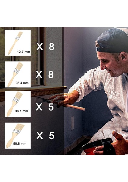 Düz Fırça Seti 26 Parçalı Fırça Seti 12253850 mm Genişlik (Yurt Dışından) indirimleri