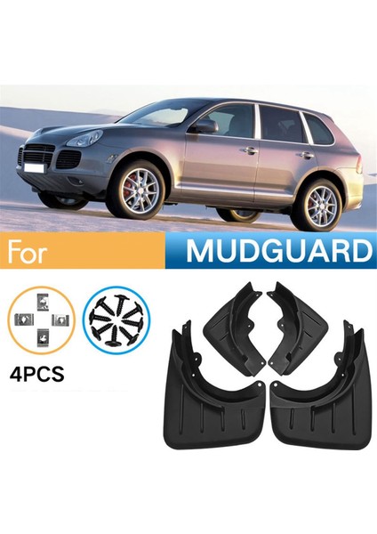 4pcs Araba Çamurlu Çamur Fleps Porsche Için Cayenne 2006-2010 Araba Aksesuarları Için (Yurt Dışından) indirimleri