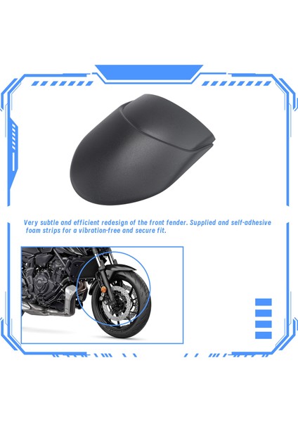 Yamaha MT07 Mt-07 2018 2019 Için Yamaha Tracer 700 2020 2021 Için Motosiklet Ön Çamurluk Çamurluk Arka Uzantısı (Yurt Dışından) indirimleri