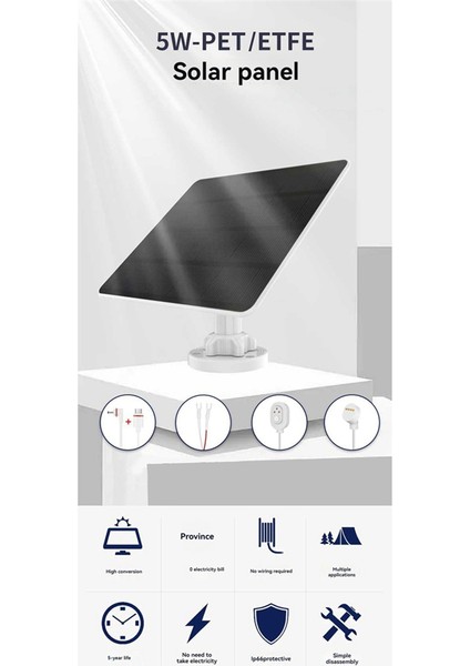 Güvenlik Kamerası Için 5W Güneş Paneli IP65 Su Geçirmez Kamera Için (Yurt Dışından) fiyatları