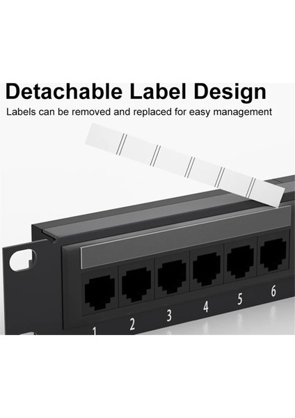 24 Port Cat6 Utp RJ45 Patch Panel 19IN 1u Kablo Çerçevesi Ön Panel Rafı (Yurt Dışından) modelleri