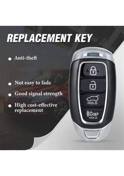 Uzaktan Kumanda Akıllı Kart Uzaktan Kumanda Araba Anahtarı 95440-J9000 433.92MHZ ID47 TQ8-FOB-4F18 Hyundai Kona Için (Yurt Dışından) indirimleri