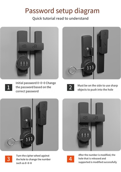 Kapı Mandalı 180 Sürgülü Kapı Kilidi Şifre Kilidi Iç Kapı Cıvatası B (Yurt Dışından) fiyatları