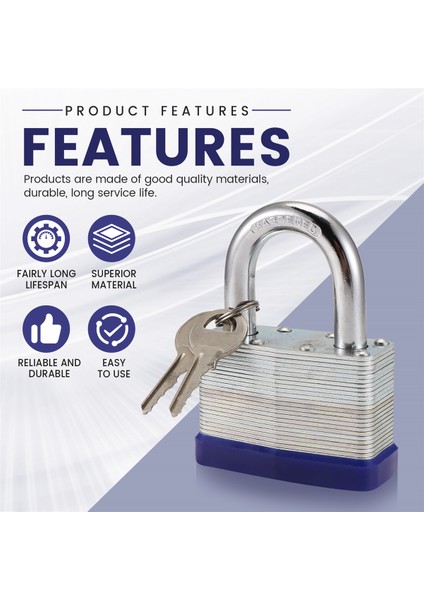 5 Adet Açık Hava Asma Kilidi Kapı Kilidi Yurt Kilidi Dolap Kilidi (Yurt Dışından) fırsatları