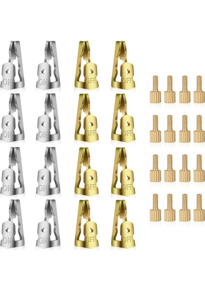 T100 Serisi Saat Için Zaman Anahtarı Tripper Kiti 8 Açık 8 Kapalı 16 Vida (Yurt Dışından)