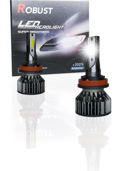 Led Xenon 9006 S2 Series 8.000 Lümen 36 Watt Dob Led 12v-24v.