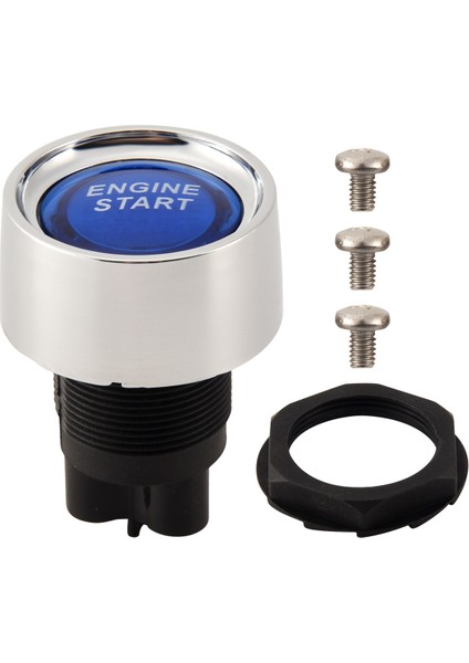 Motor Düğmesi Araba Dc 12V 24V Mavi Araç Başlat Motor Düğmesi Işık Anahtarı Düğmesi Başlangıç ​​atlama Anahtarı Yarış Mavisi Için (Yurt Dışından)