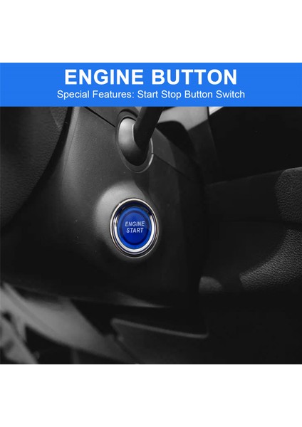 Motor Düğmesi Araba Dc 12V 24V Mavi Araç Başlat Motor Düğmesi Işık Anahtarı Düğmesi Başlangıç ​​atlama Anahtarı Yarış Mavisi Için (Yurt Dışından) fırsatları