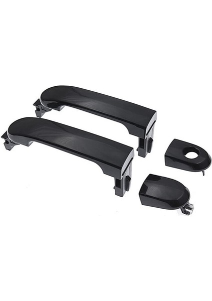 1paır Ön Dış Dış Kapı Kolu 80644-EL12A 82641-EL12A, Nissan Versa Için 2007-2012 Çekme Fl+Fr Siyah (Yurt Dışından) fiyatları