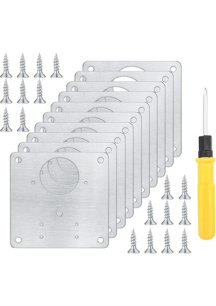 Mobilya Dolap Kapısı Için Menteşe Onarım Sabitleme Braketi Plaka Takımı (Yurt Dışından)