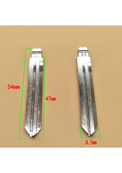 10PCS/LOT No.22 NSN14 Metal Boş Kesilmemiş Flip Kd/vvdı Nissan Tiida Renault Subaru Infiniti Için Uzak Anahtar Bıçağı (Yurt Dışından) indirimleri