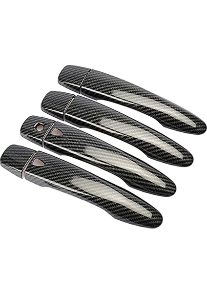 4pcs Için Nissan Navara NP300 2015-2020 Karbon Fiber Araba Kapı Tutucu Kapak Döşeme Etiket Dekorasyon Aksesuarları (Yurt Dışından)