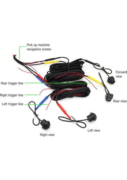 Android Multimedya Ekranı Için Araba 360 Panoramik Sistem Kamerası, 360 Uygulama Işlevine Sahip Android Multimedya Sistemi (Yurt Dışından) indirimleri