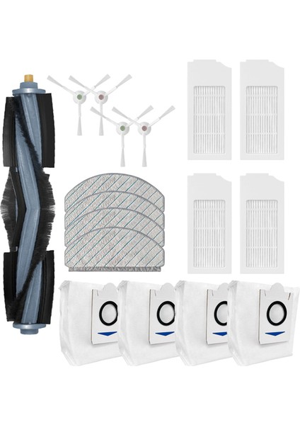 Ecovacs Sweeper T10/T10 Turbo Ana Fırça Filtresi Beyaz Yan Fırça Drag Su Yıkama Bezi Için Uygun (Yurt Dışından) modelleri