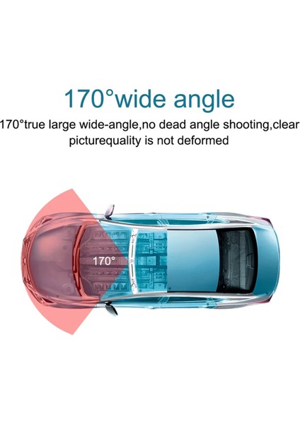 Araba Dash Video Recorder Arka Görüntüle Monitör Dashcam 2 Inç Ekran 1080P Geniş Açı (A) (Yurt Dışından) fırsatları