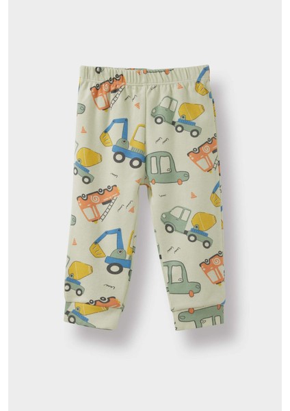Erkek Bebek Pijama Takımı Araç Baskılı Uzun Kollu Üst Uzun Alt F0546A525AU fiyatları
