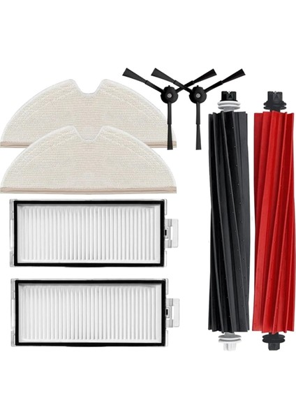 Vakum Ana Yan Fırça Hepa Filtresi Mop Pad Yedek Parçalar Kiti Roborock Q8 Max, Max Plus Robot Vakum Süpürücü (Yurt Dışından)