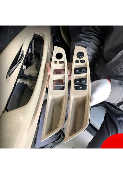 For-Bmw 5 Serisi F10 F11 520D 525D 530D 535I Lhd Araba Iç Kapı Tutucu Uyarlama (Siyah) (Yurt Dışından) modelleri