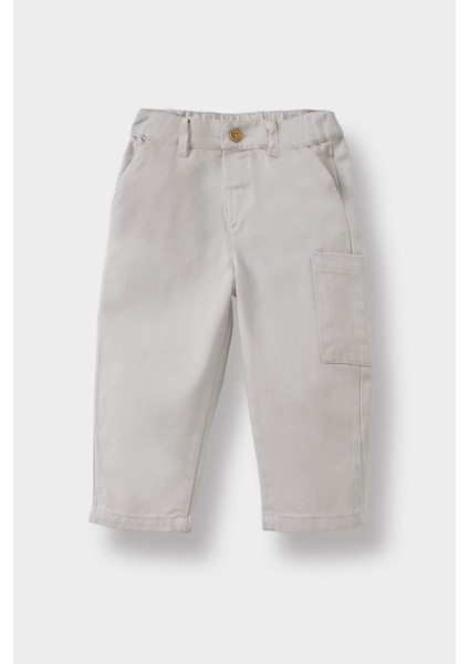 Erkek Bebek Esnek Bantlı Paça Gabardin Pantolon F5129A525AU
