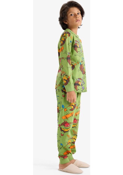 Erkek Çocuk Teenage Mutant Ninja Turtles:Mutant Mayhem Pijama Takımı Uzun Kollu Üst uzun Alt F3407A825AU fiyatları