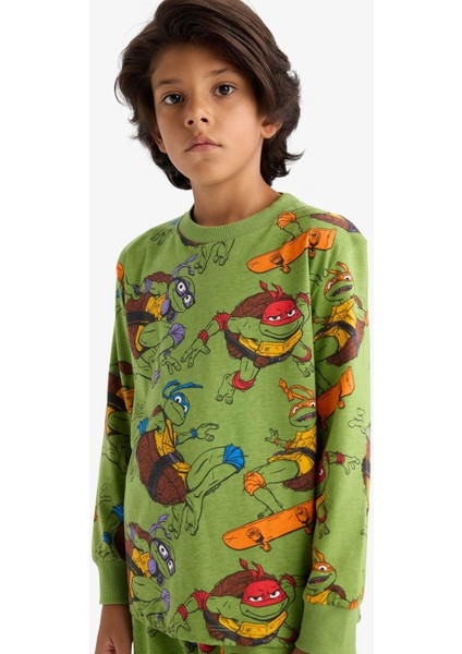 Erkek Çocuk Teenage Mutant Ninja Turtles:Mutant Mayhem Pijama Takımı Uzun Kollu Üst uzun Alt F3407A825AU fırsatları