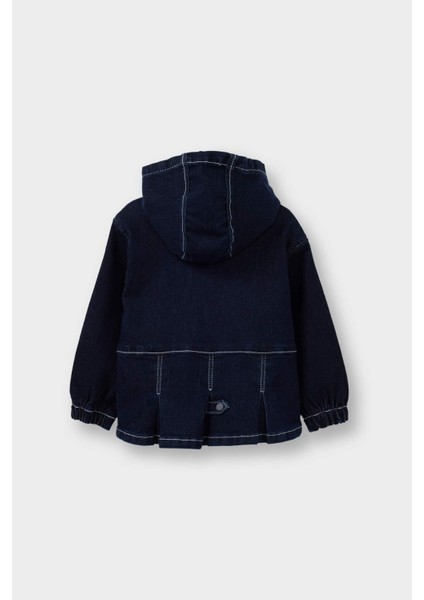 Kız Bebek Kapüşonlu Denim Ceket F6195A525AU indirimleri