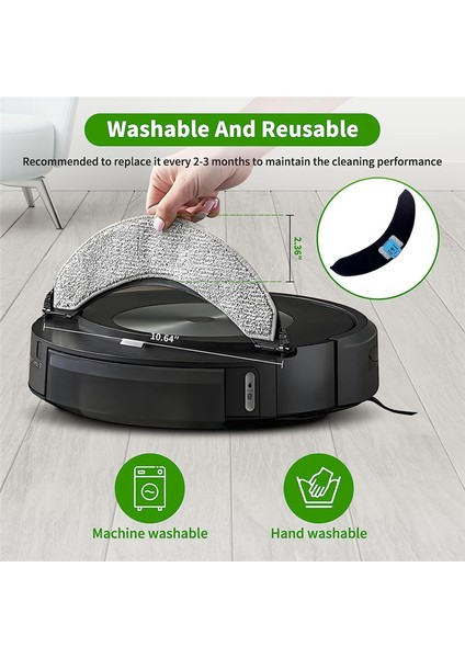 Irobot Roomba Combo J7+ Vakum Temizleyici Kauçuk Fırçalar Filtreler Yan Fırça Paspas Bezi Toz Torbası Yedek Parçalar (Yurt Dışından) indirimleri