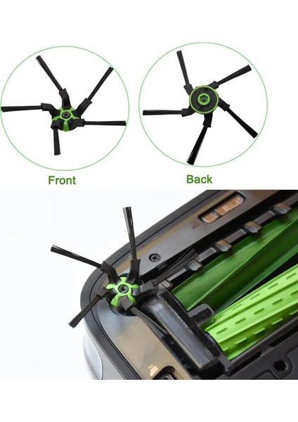Irobot S9 (9150) S9 Plus (9550), Çok Yüzlü Kauçuk Fırçalar Için Yedek Parçalar Filtreler Yan Fırçalar Vakum Torbaları (Yurt Dışından) fırsatları