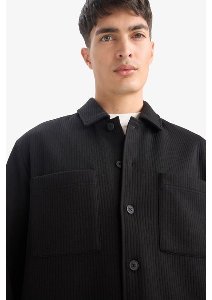 Regular Fit Dokuma Uzun Kollu Gömlek E9203AX25AU indirimleri