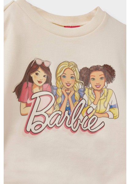 Kız Bebek Barbie 2'li Takım Sweatshirt Tayt F0528A525WN modelleri