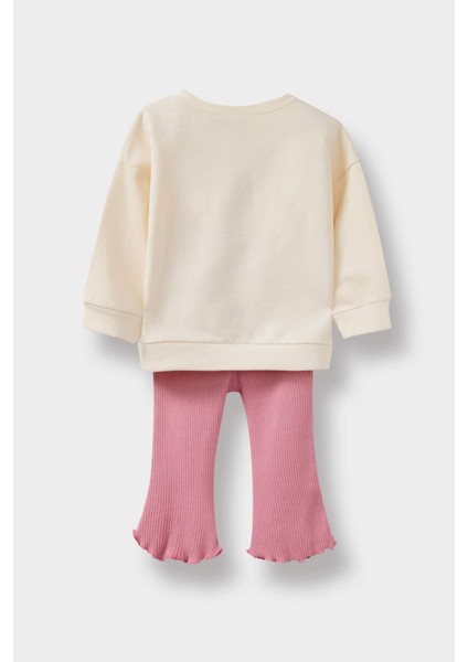 Kız Bebek Barbie 2'li Takım Sweatshirt Tayt F0528A525WN fırsatları