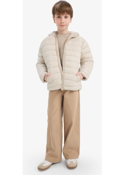 Erkek Çocuk Su Geçirmez Kapüşonlu Fermuarlı Şişme Mont E8688A825AU fiyatları