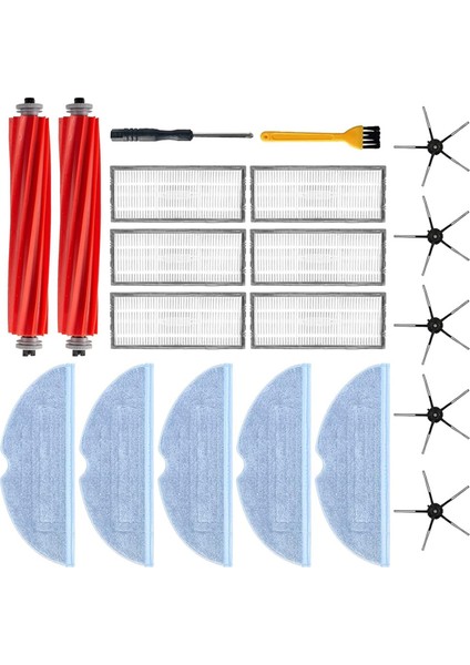 S7 / S7 Plus S7+ / S7 Maxv Ultra / S7 Maxv / T7S Için Robot Vakum Süpürge / T7S / T7S Plus Ana Yan Fırça Filtreleri Mops (Yurt Dışından)