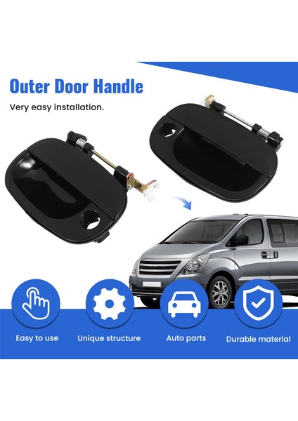 Araba Dış Kapı Kolu Hyundai Starex H1 1998 1999 2000 2002 2004 2005 2007 Için Uygundur (Yurt Dışından) indirimleri