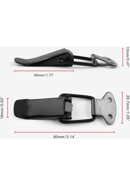 2pcs Evrensel Siyah Araba Tamponları Gövde Çamurluk Kapak Kapakları Serbestçe Bağlantı Elemanları Kiti Kaput Pimi Klip (Yurt Dışından) modelleri