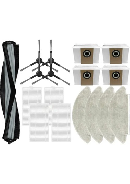 Viomi Alpha 2 Pro Accessories Için V-RVCLMD40B Fırça Hepa Filtre Mop Bez Toz Torbası Yedek Parçaları (Yurt Dışından)