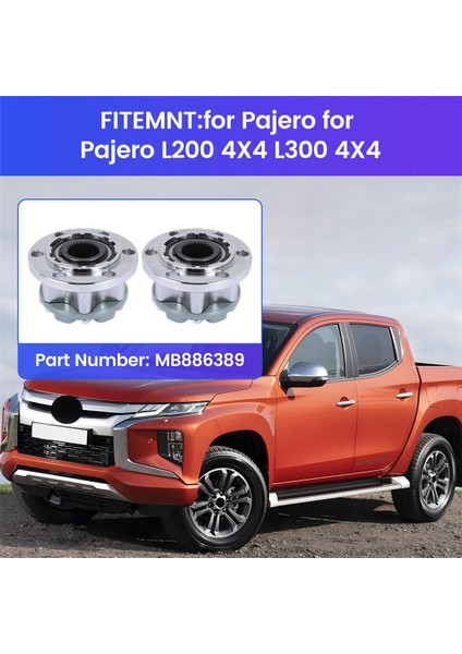 2pcs 28 Diş Araba Ön Tekerlek Kilit Kilitleme Hub 4WD Sistem Mitsubishi Için Aktüatör Pajero L200 4x4 L300 4x4 MB886389 (Yurt Dışından) fırsatları