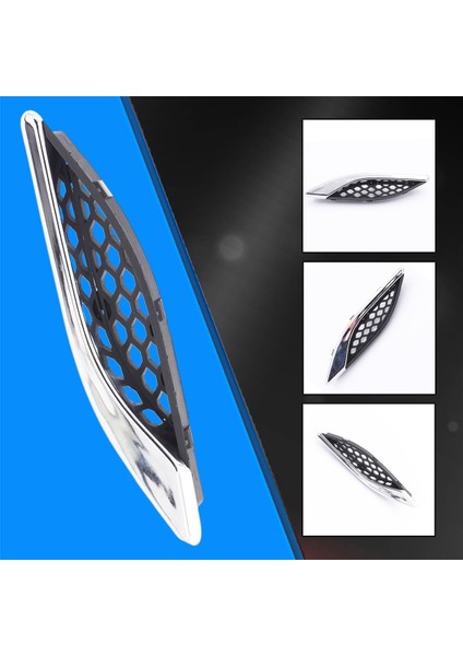 Sol Ön Egzoz Havaları Kanat Trim Kapağı 670029940 Maserati Ghibli 2014-2020 Araba Çamurluk Hava Outlet Chrome Strip (Yurt Dışından)